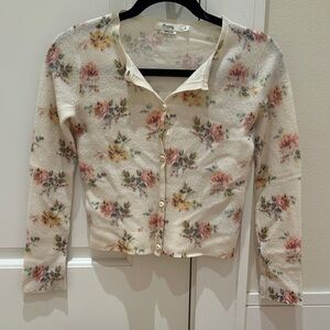 Bonpoint Cream Floral Knit